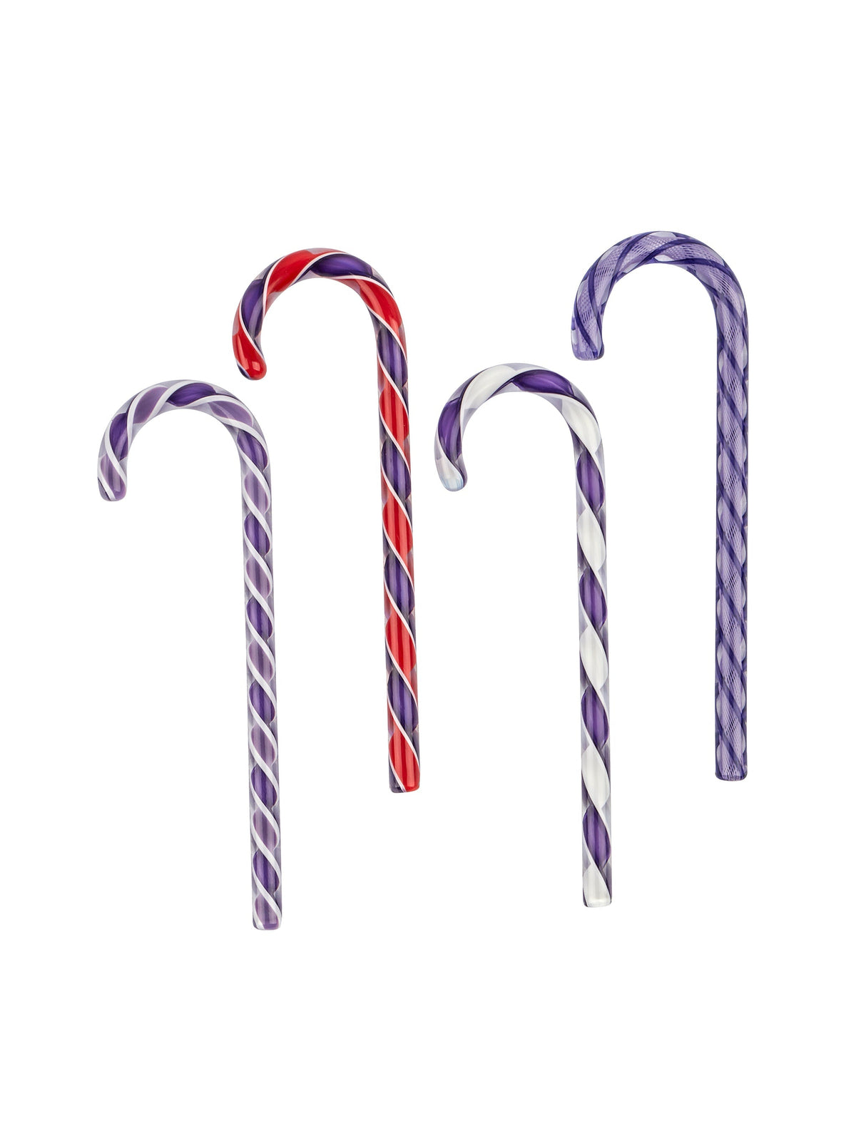 Hand Blown Glass Candy Canes