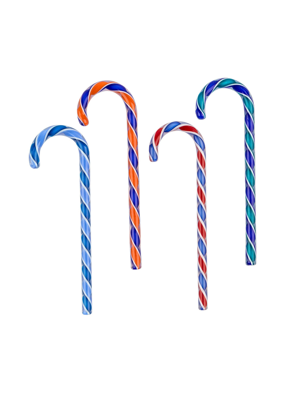 Hand Blown Glass Candy Canes