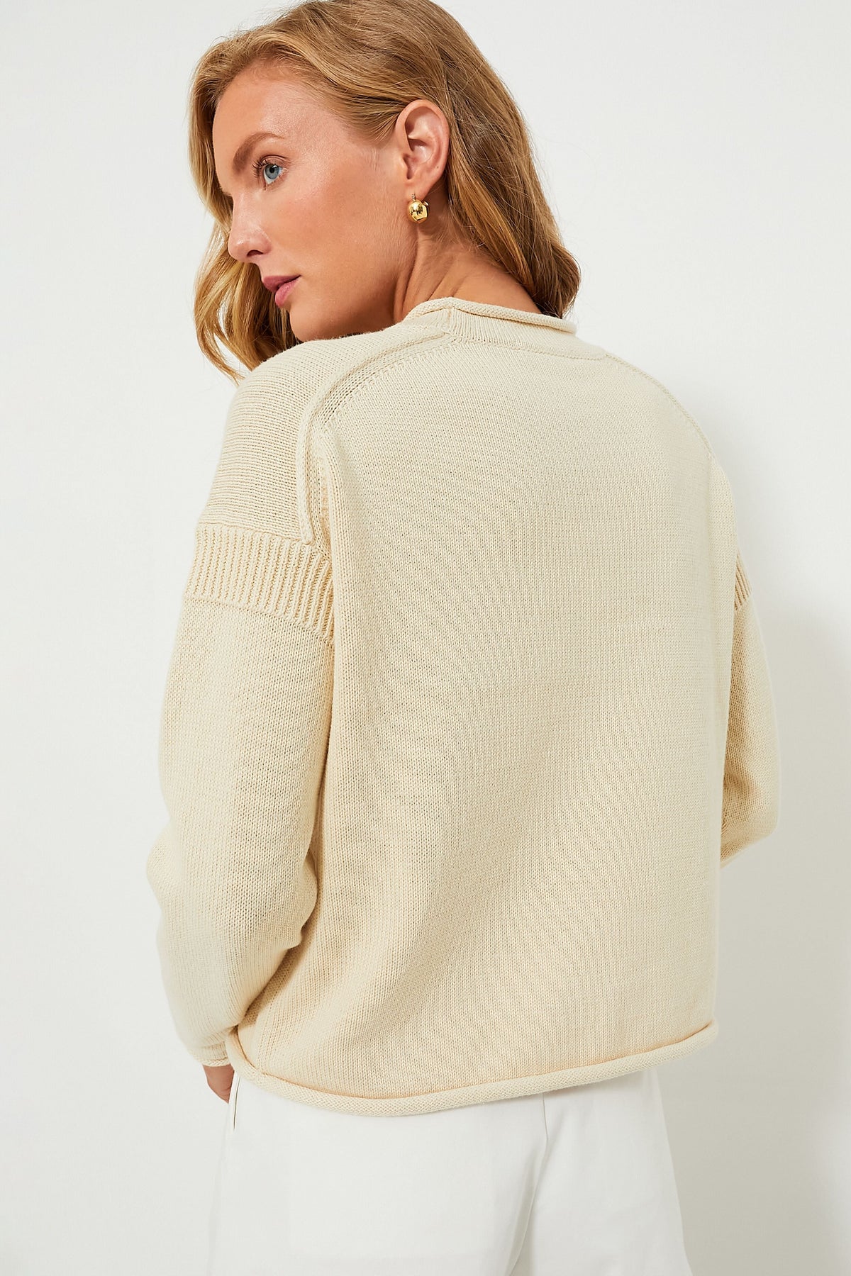 Pale Oak Mariner Roll Neck