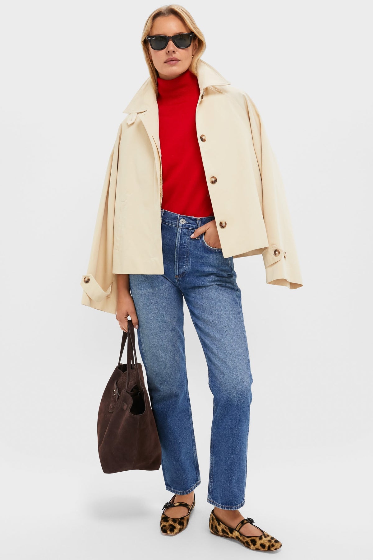Martin Red Cashmere Evelyn Turtleneck