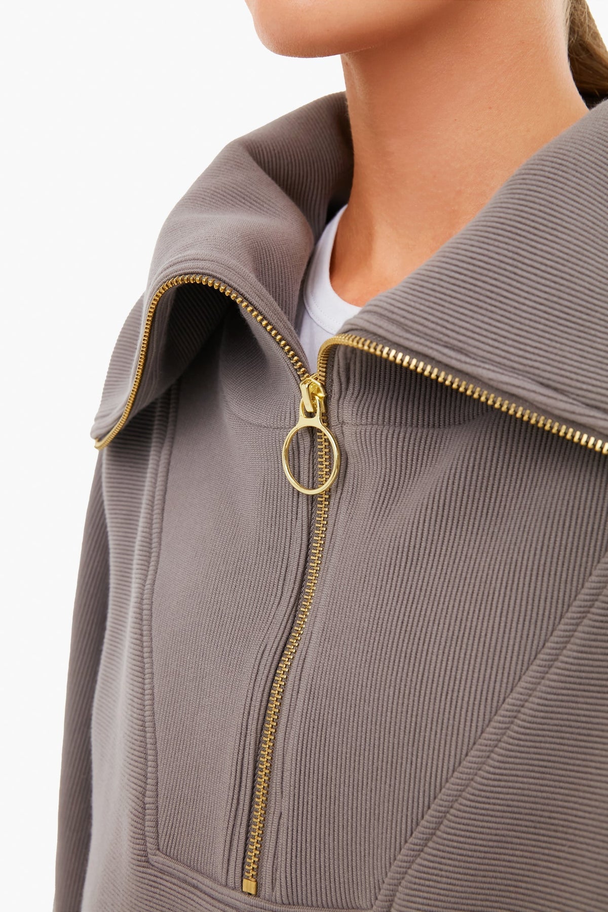 Deep Charcoal Vine Half Zip
