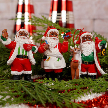 Heritage Santa Christmas Ornaments