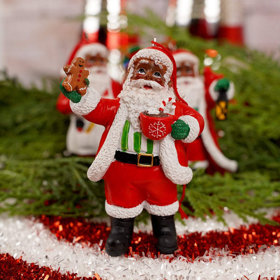 Heritage Santa Christmas Ornaments