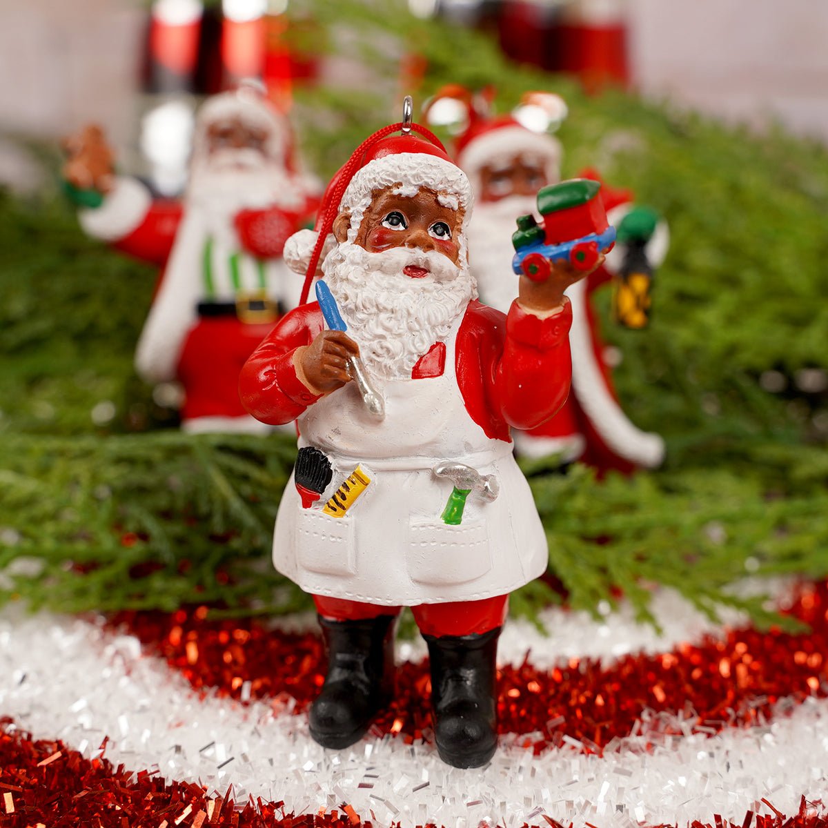 Heritage Santa Christmas Ornaments