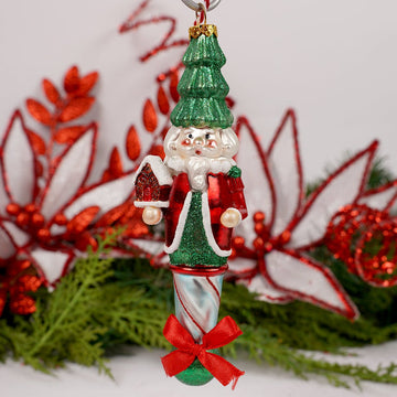 Red Green Christmas Nutcracker Ornament