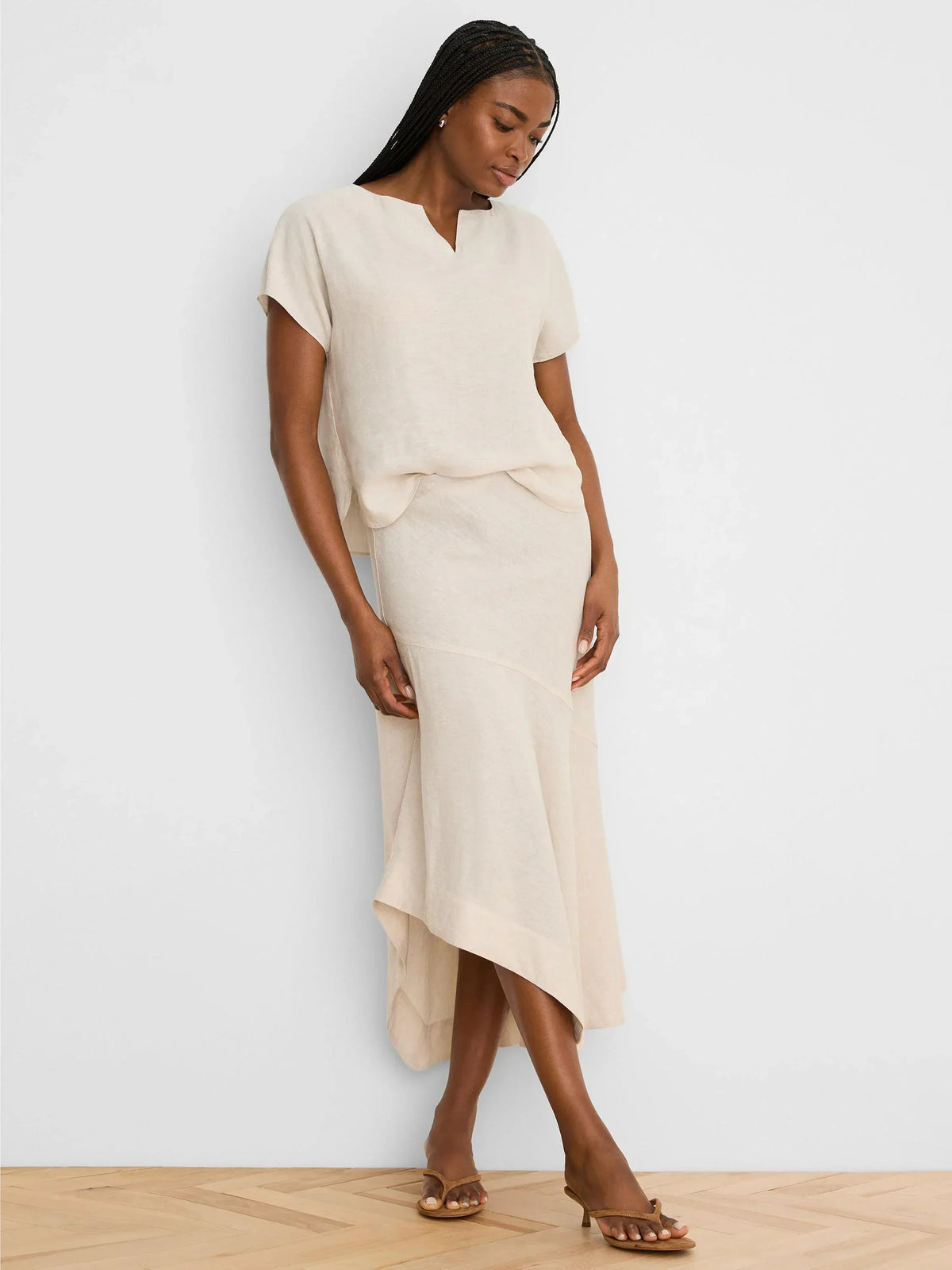 LONG ENGAGEMENT RUMBA LINEN SKIRT