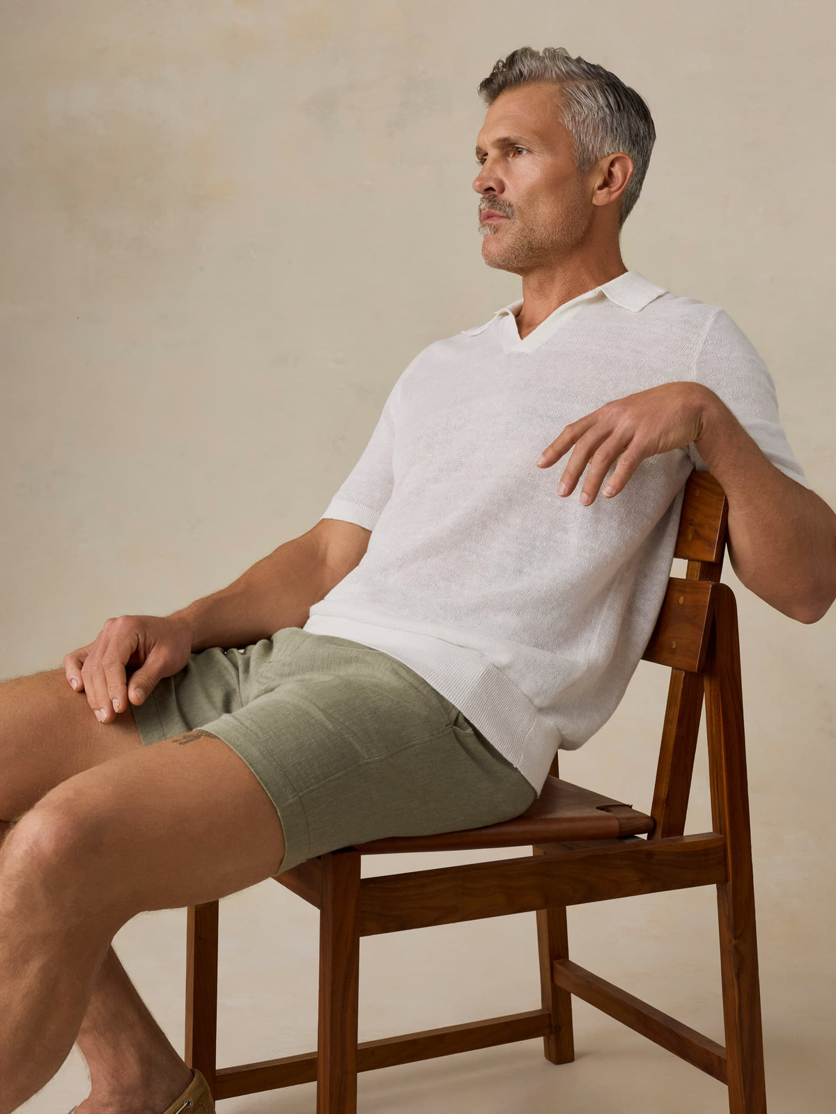 Movement Linen Short - Sage Cliff