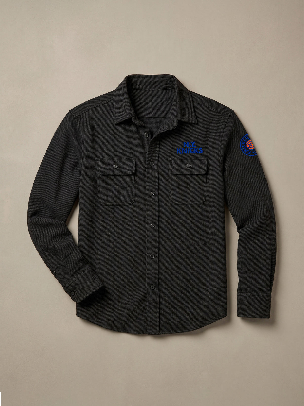 NY Knicks Legend Sweater Shirt - Heathered Black Twill