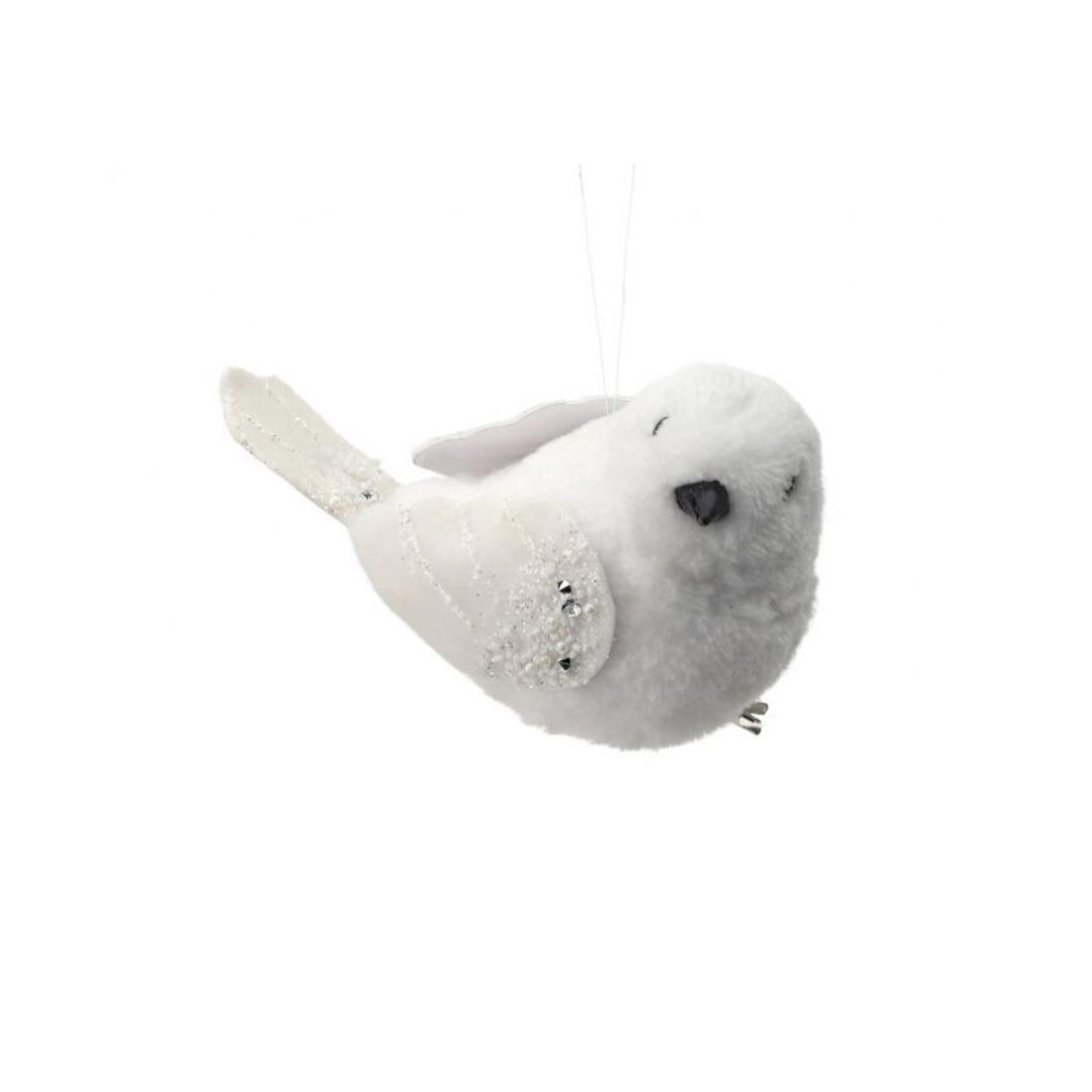 Velvet Jewel Bird Clip Ornament
