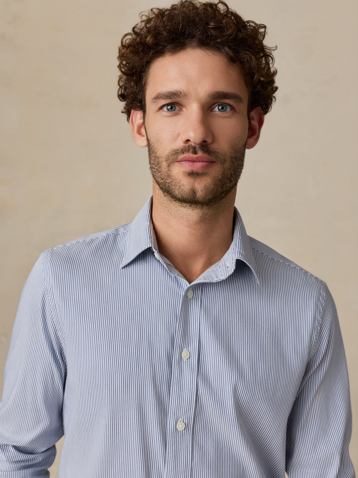 The Movement Shirt - Sapphire Cloud Stripe