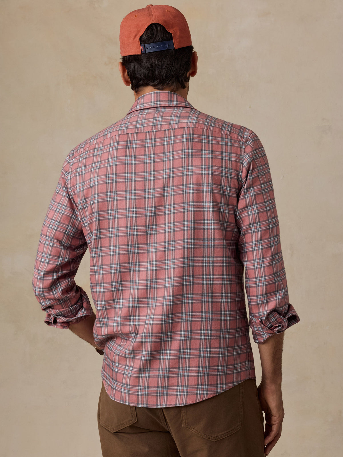 Soft Twill Movement Shirt - Crimson Rock Plaid