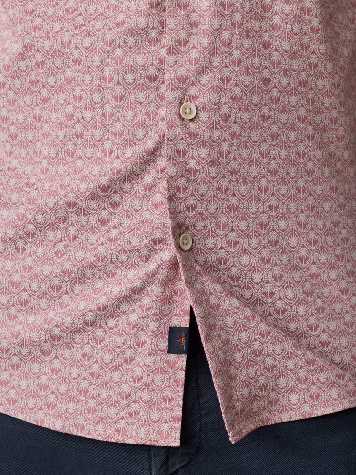 Short-Sleeve Movement Monterey Shirt - Rose Palm Mosaic
