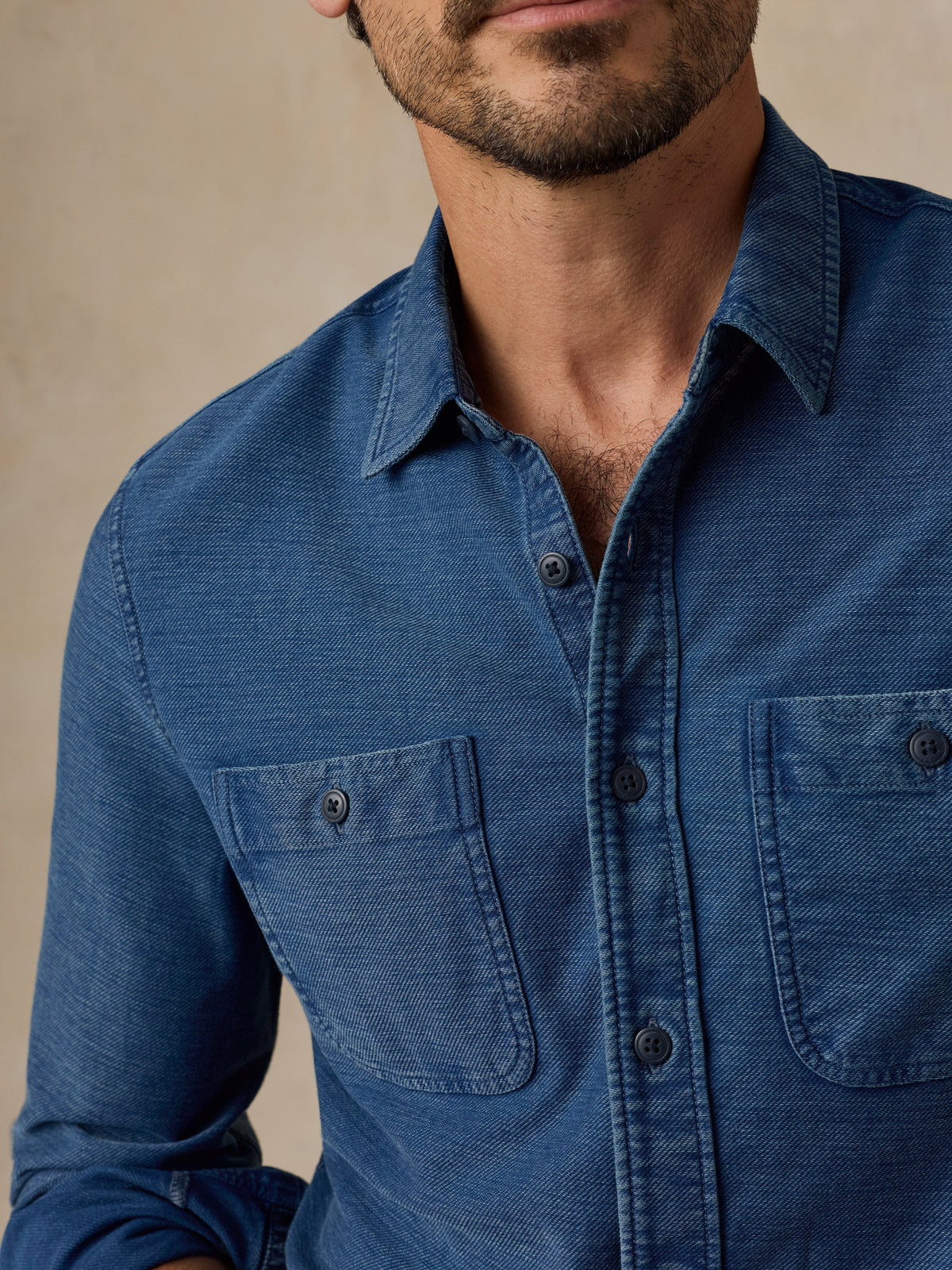 Field Knit Shirt - Storm River Wash