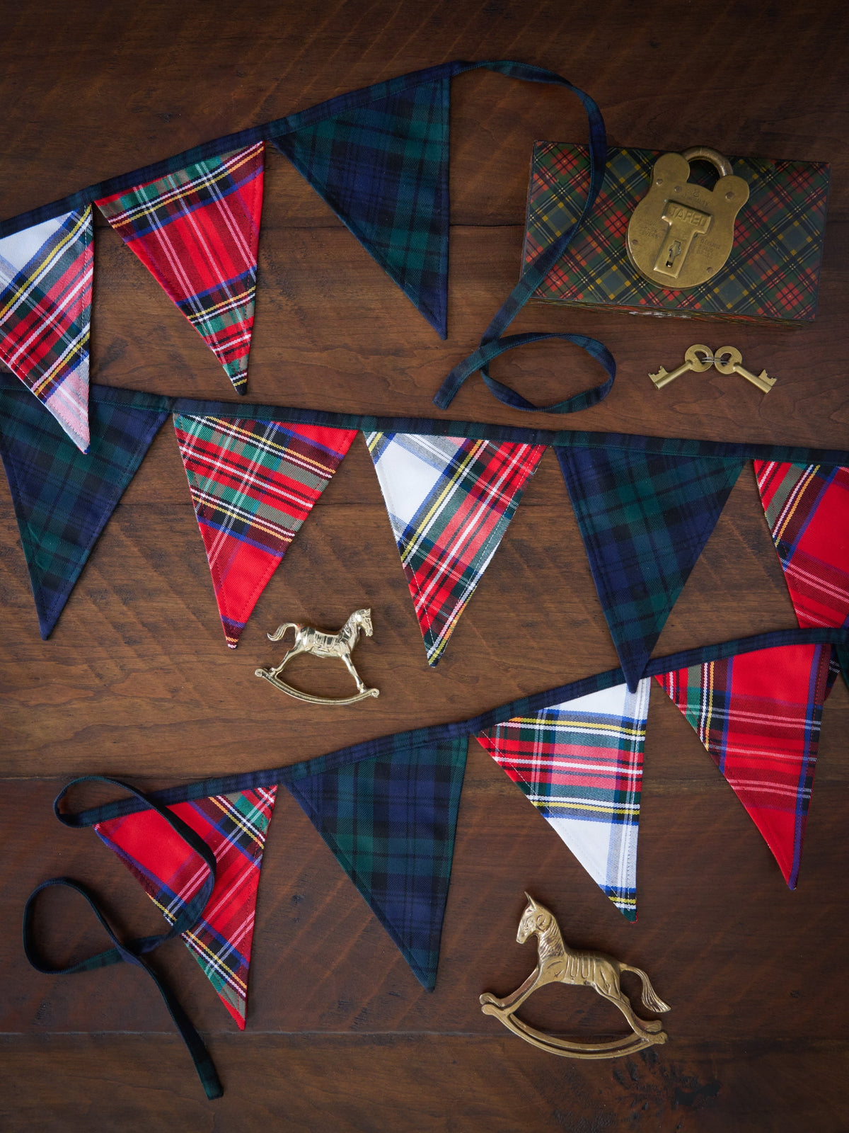 Mixed Tartan Flag Bunting