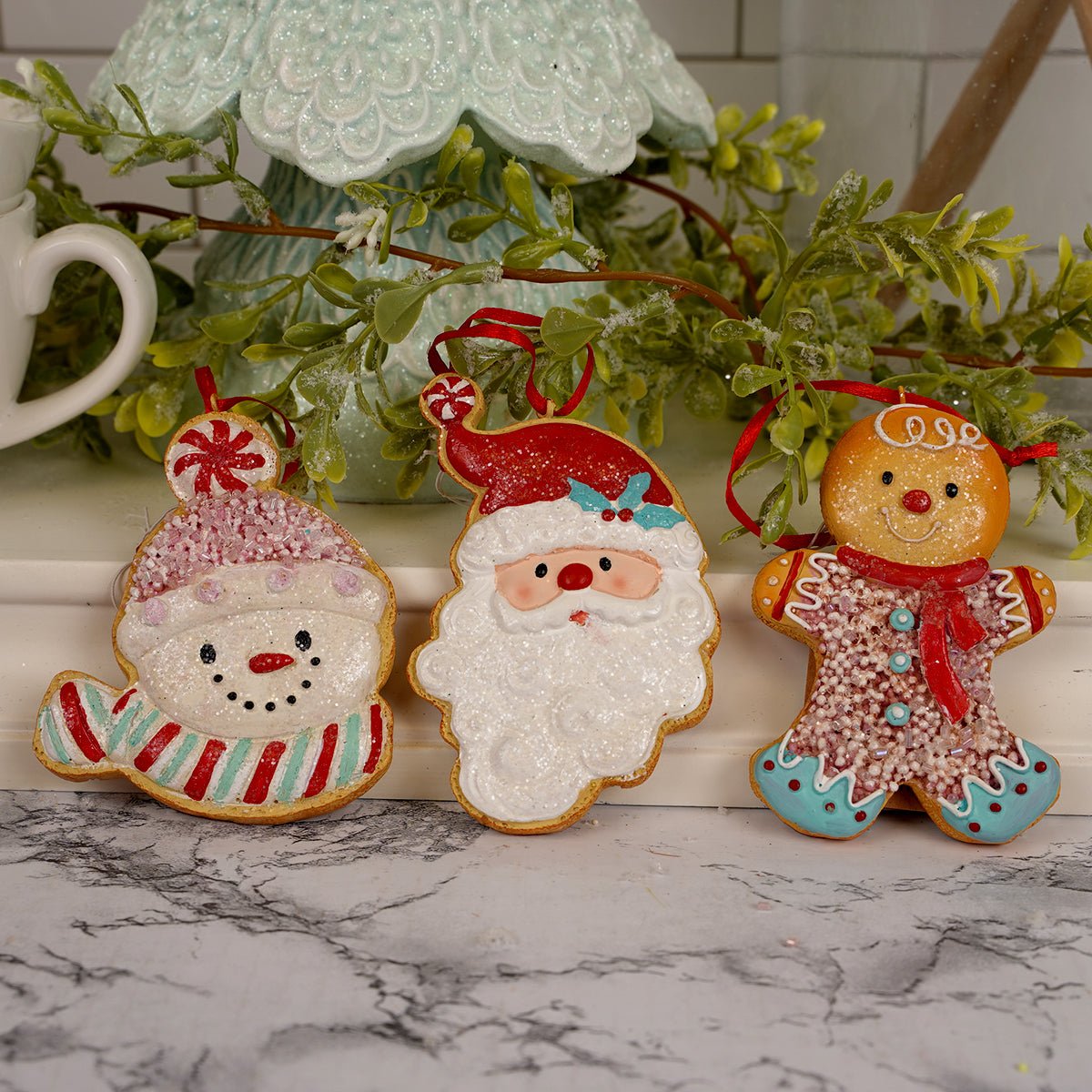 Gingerbread Cookie Ornaments Three Styles