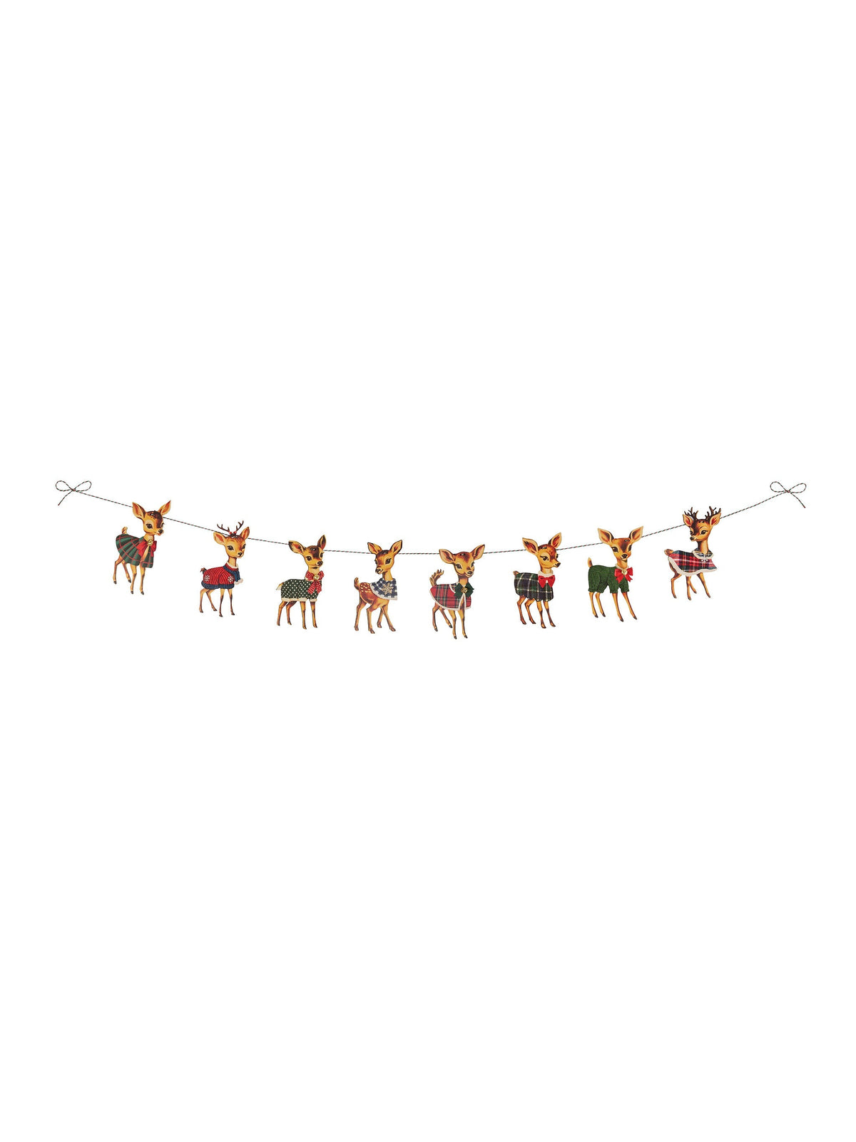 Nostalgic Christmas Deer Garland