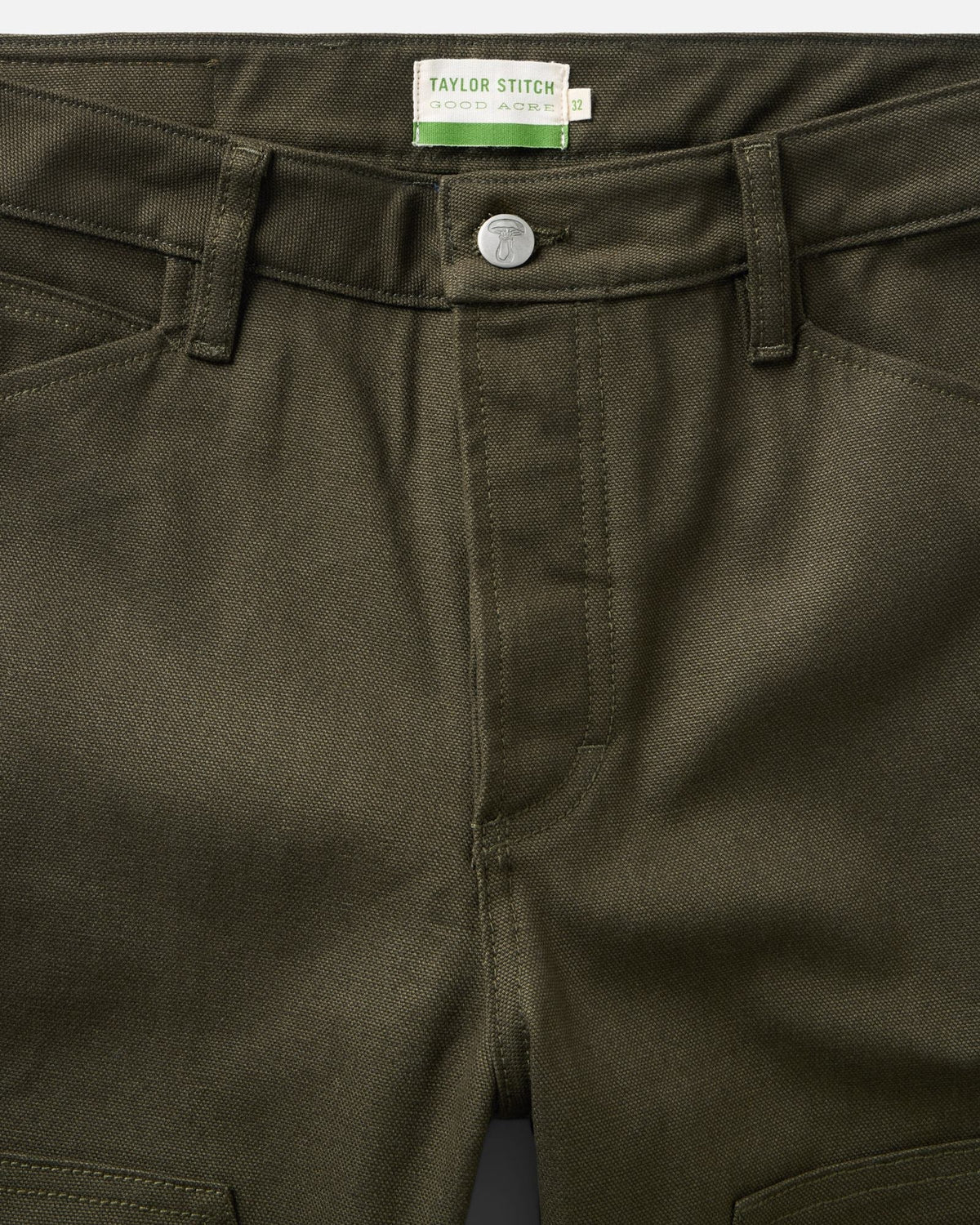 The Good Acre Chore Pant in Olive Canvas