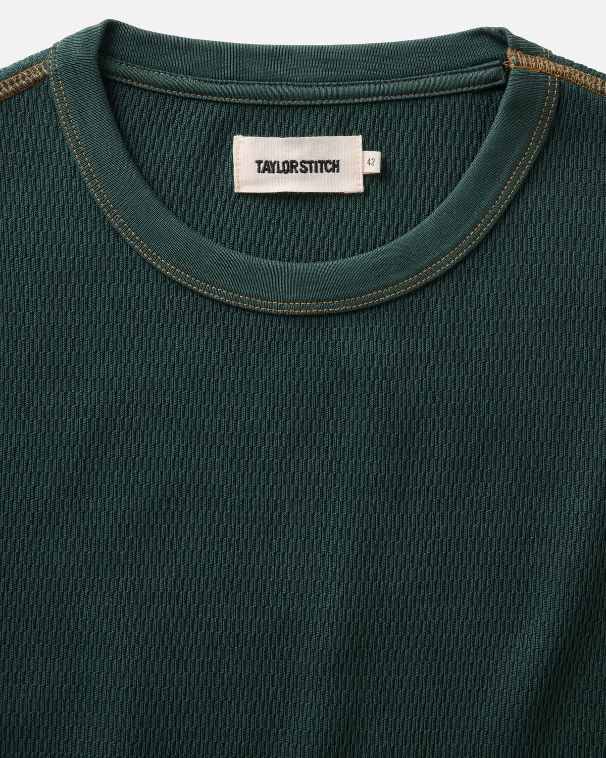The Organic Cotton Crew in Dark Forest Waffle