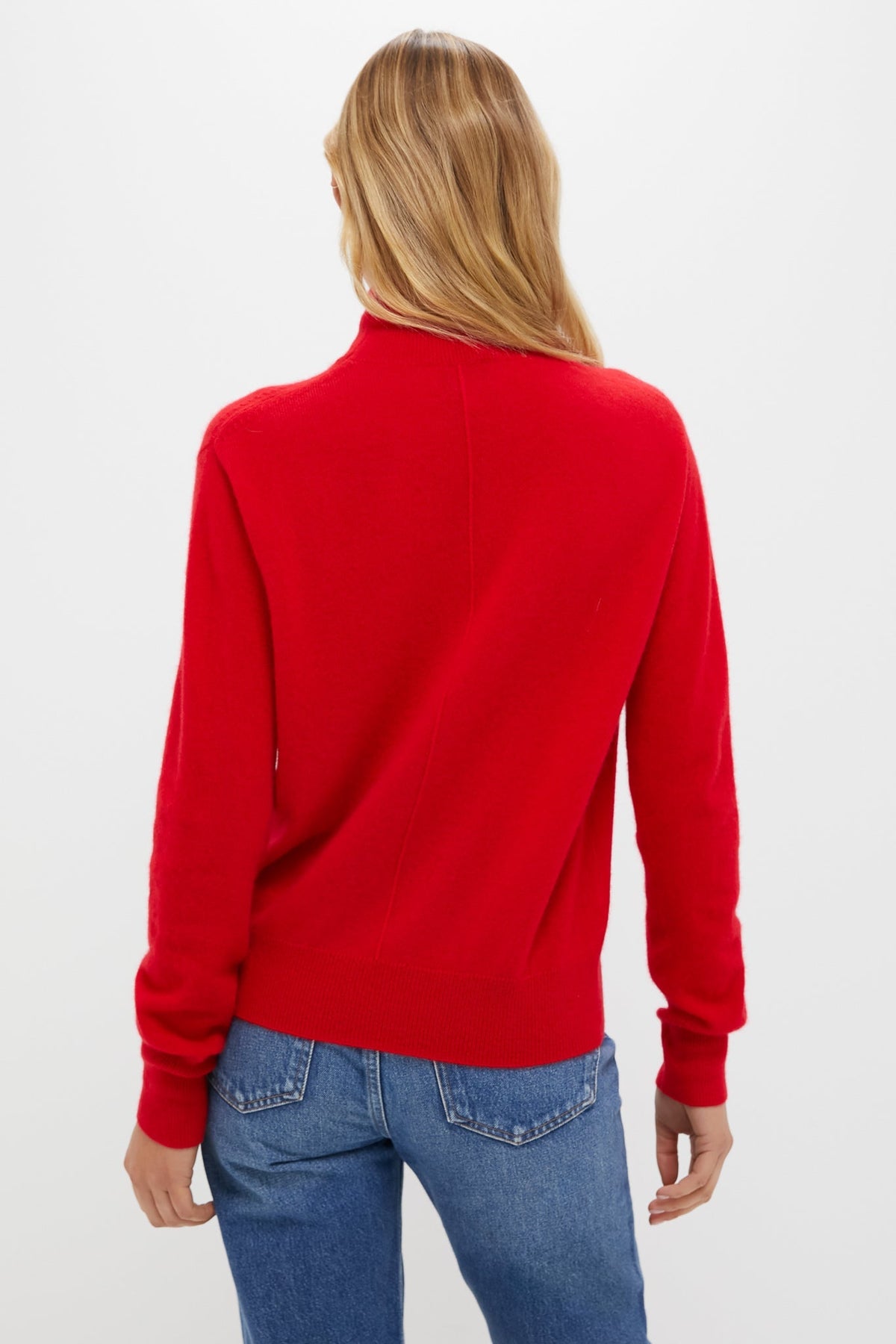 Martin Red Cashmere Evelyn Turtleneck