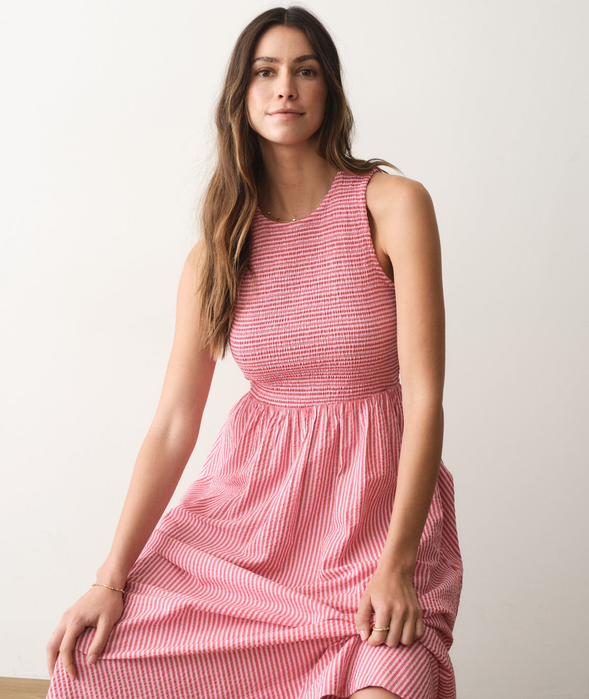 Darcy Seersucker Maxi Dress