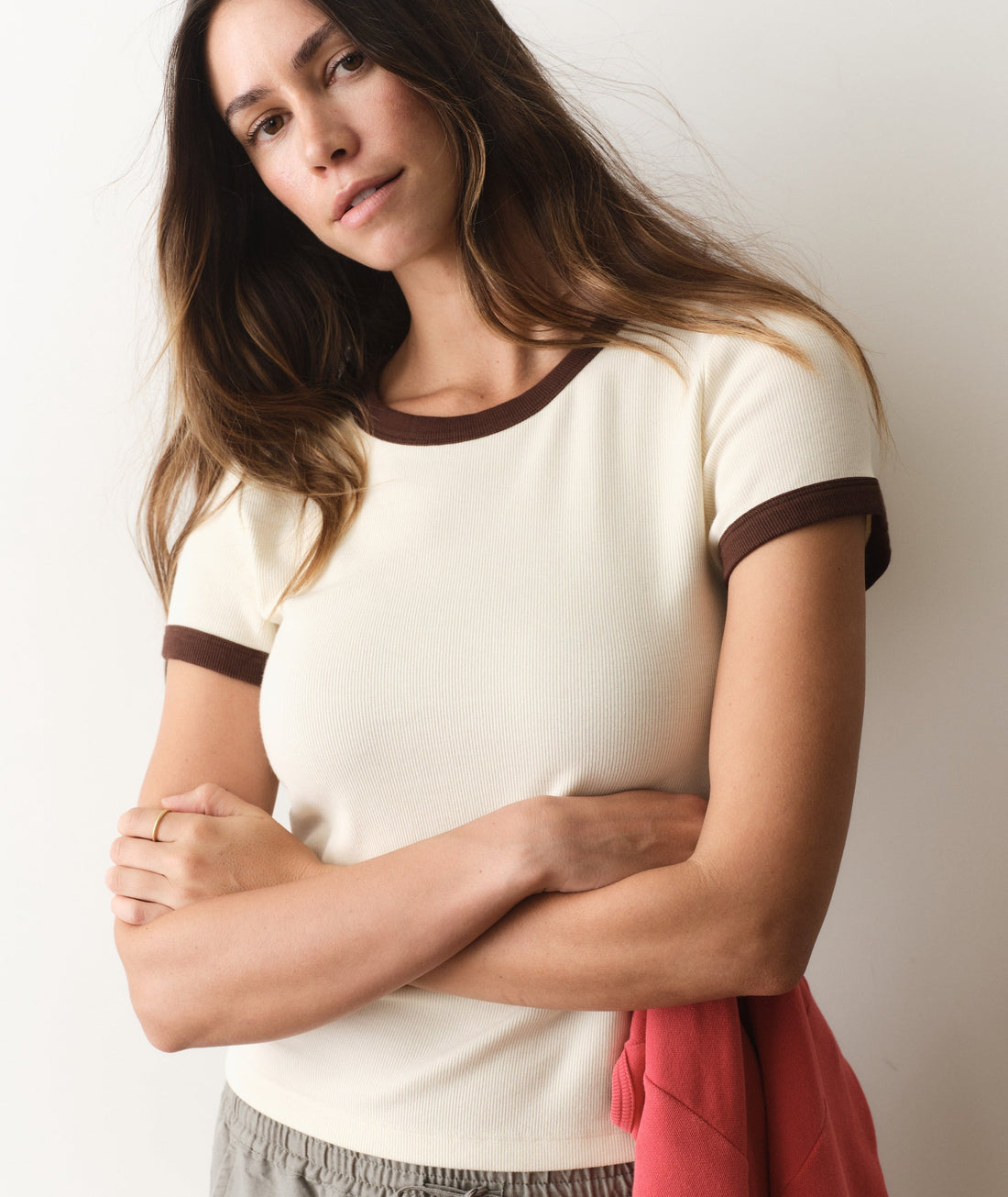 Lexi Rib Ringer Tee