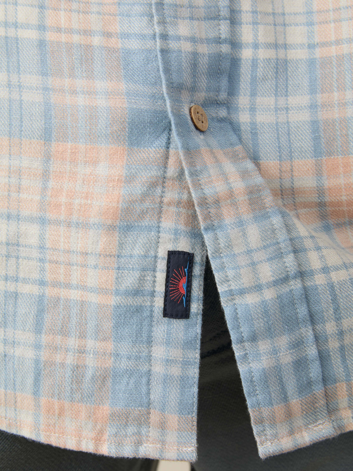 Long-Sleeve Breeze Shirt - Coral River Plaid
