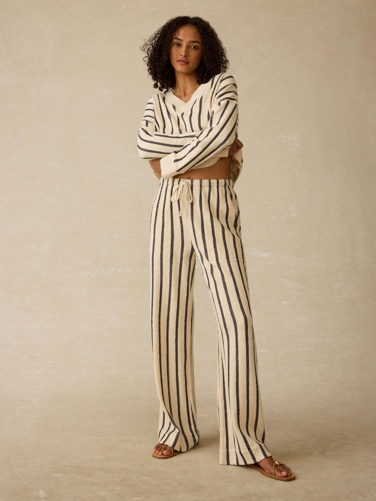 Laidback Dockside Pant - Moon Shadow Stripe