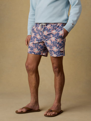 All Day Trunk (6") - Navy Red Lotus