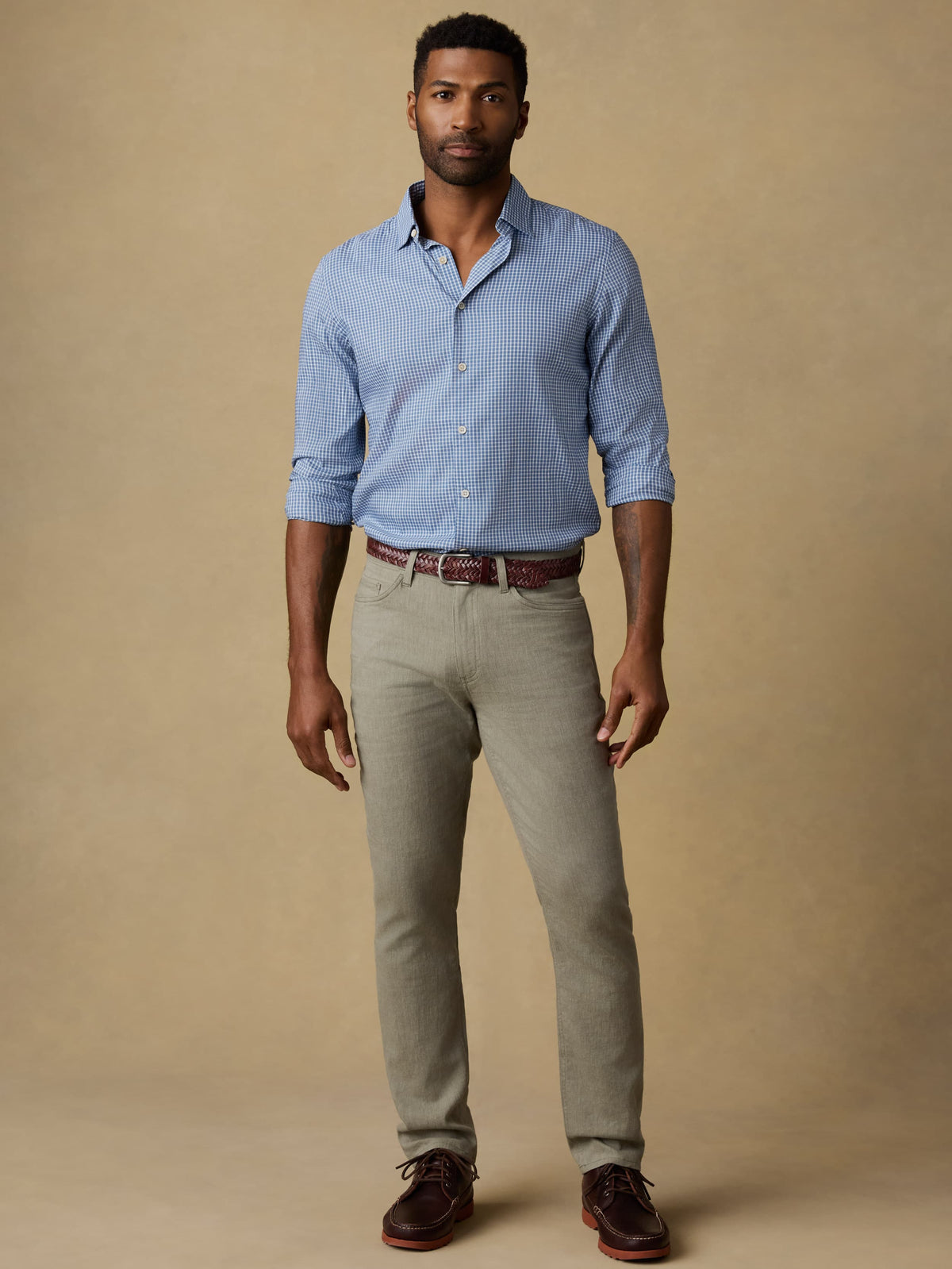 Movement Monterey Shirt - White Blue Check