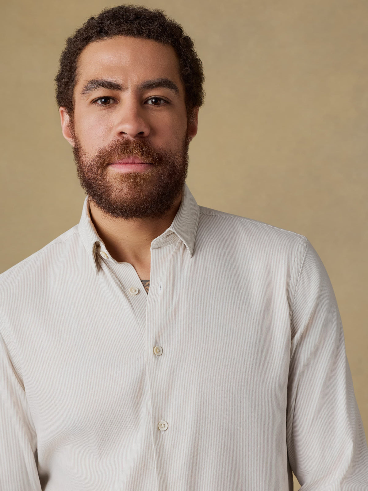 Movement Monterey Shirt - Wood Wall Stripe