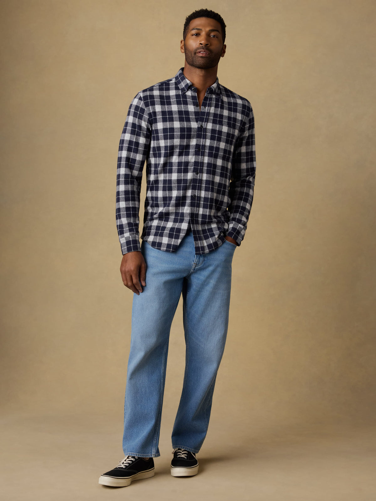 Legend Sweater Shirt (Single Pocket) - Midnight Lake Plaid