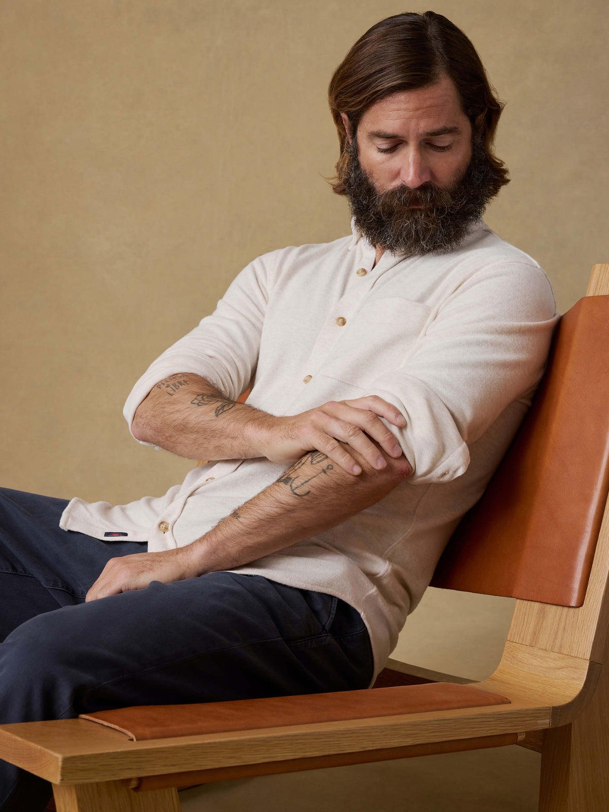 Legend Sweater Shirt (single Pocket) - Off White