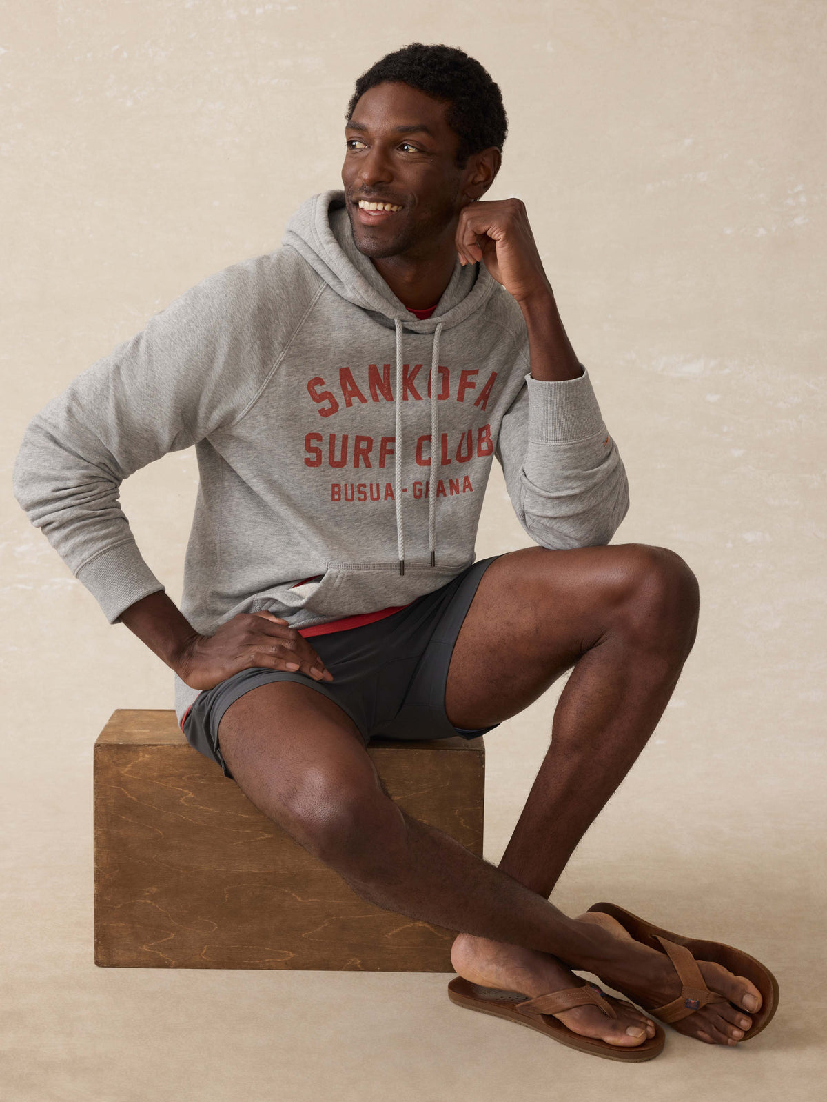 Surf Ghana High Standard Fleece Hoodie - Silver Ash Heather