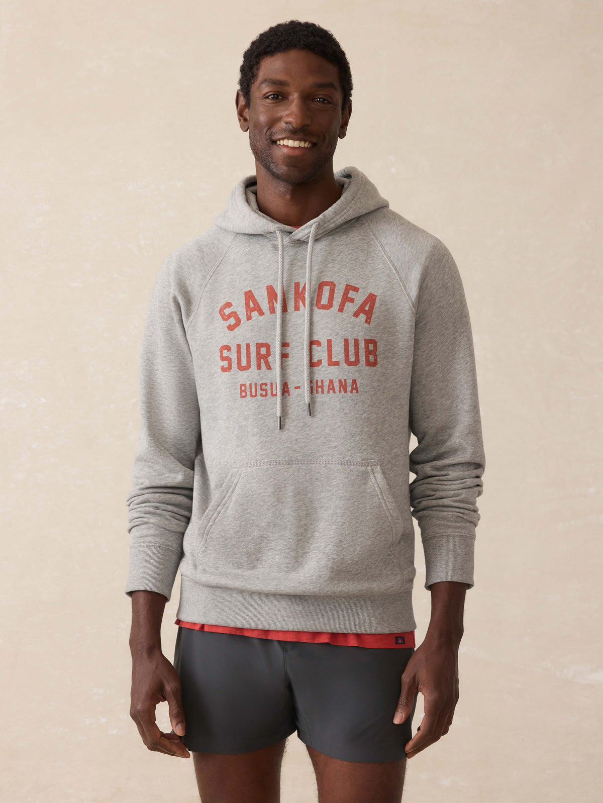 Surf Ghana High Standard Fleece Hoodie - Silver Ash Heather