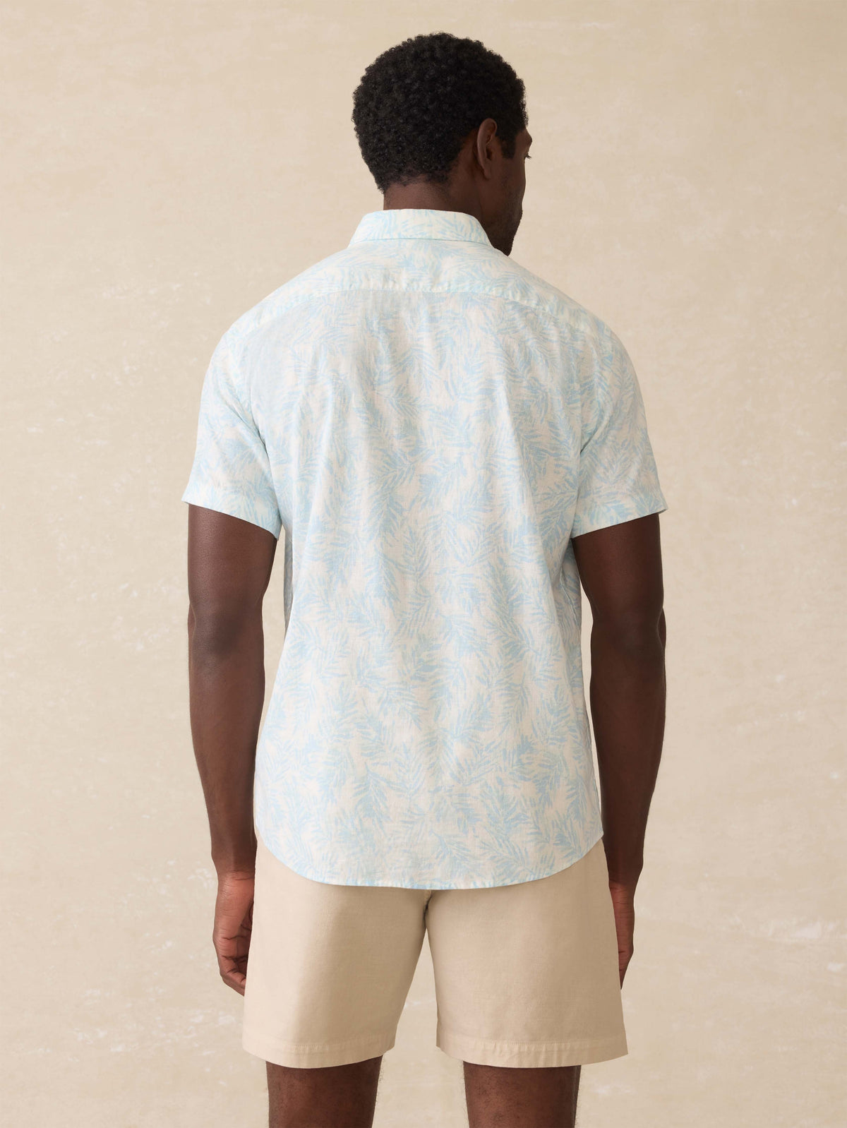 Short-Sleeve Breeze Shirt - Sky Beach Foliage