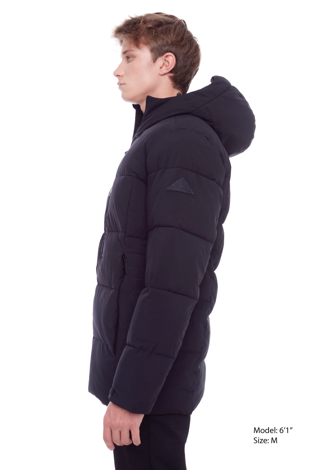 BANFF | MEN'S VEGAN DOWN (RECYCLED) PUFFER JACKET, BLACK