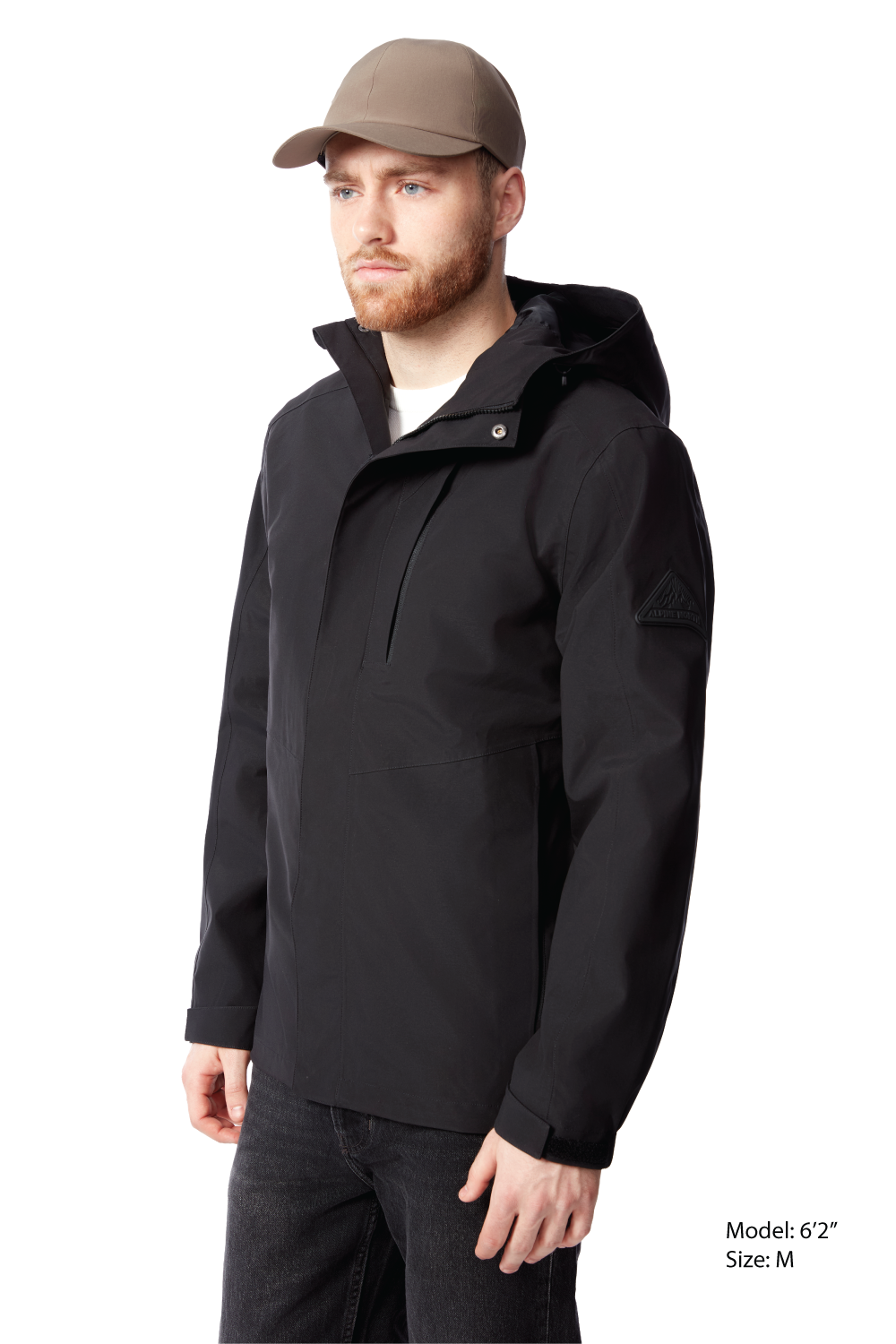HUDSON | MEN'S RAIN JACKET, BLACK