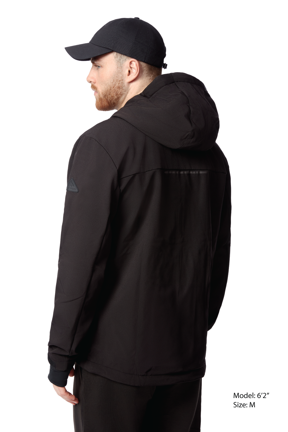 TOFINO | MEN'S FLEECE LINED WATER-REPELLENT SOFTSHELL JACKET, BLACK
