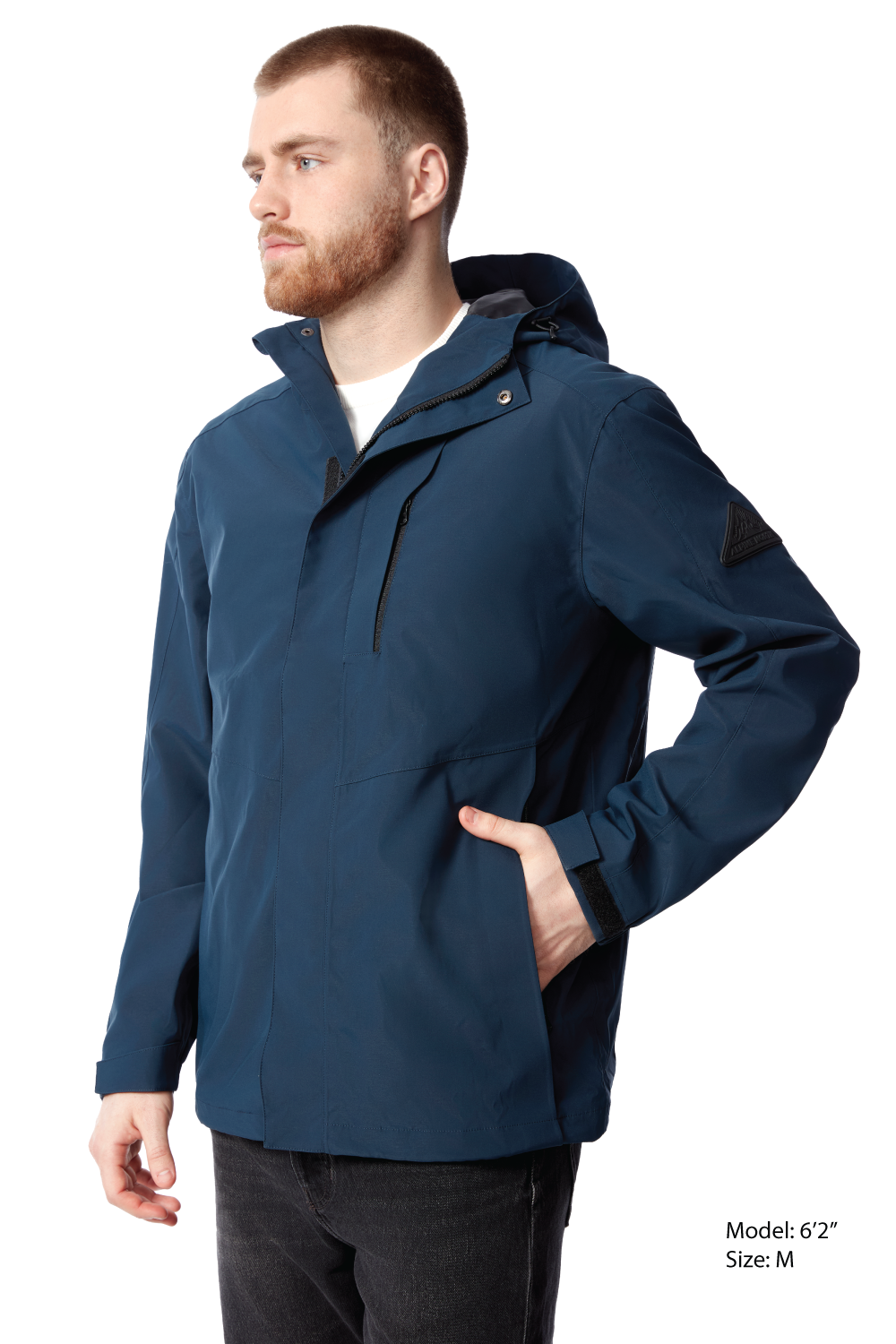 HUDSON | MEN'S RAIN JACKET, NAVY