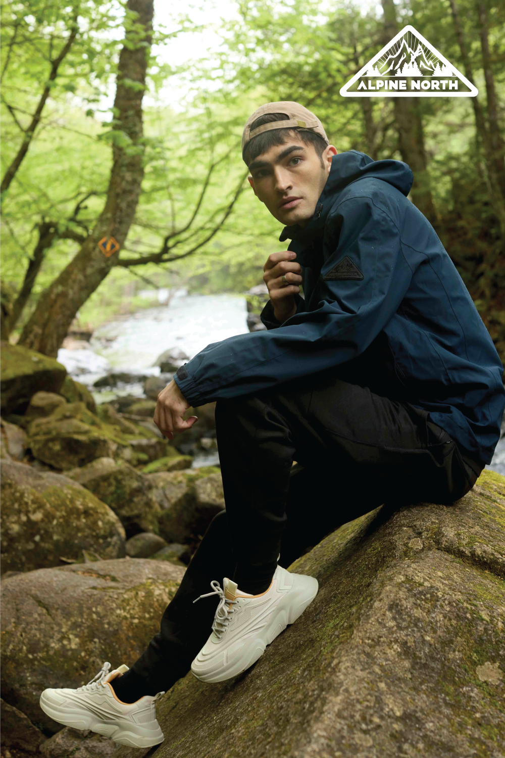 HUDSON | MEN'S RAIN JACKET, NAVY