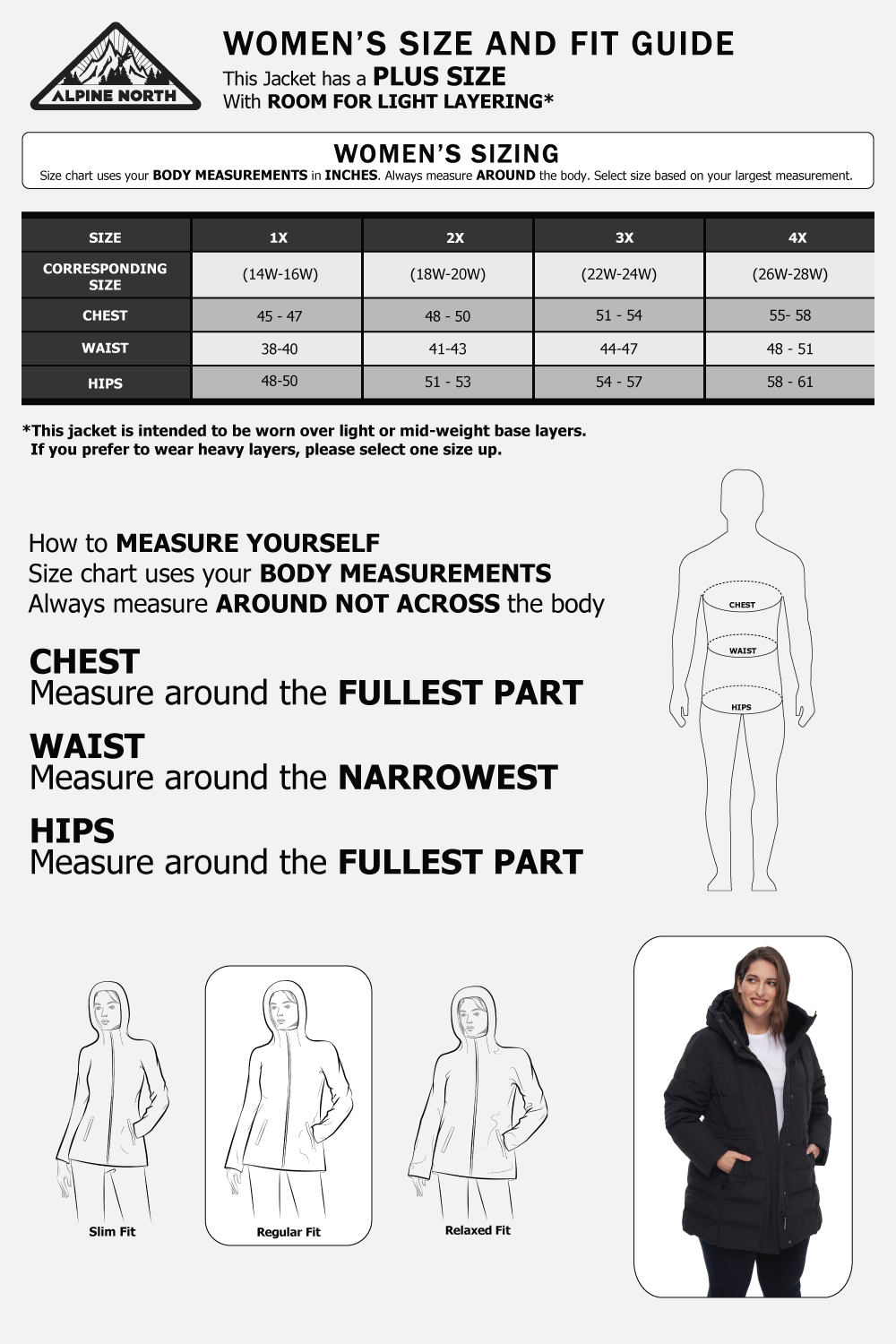 KOOTNEY PLUS | WOMEN'S VEGAN DOWN (RECYCLED) MID-LENGTH PARKA, BLACK (PLUS SIZE)
