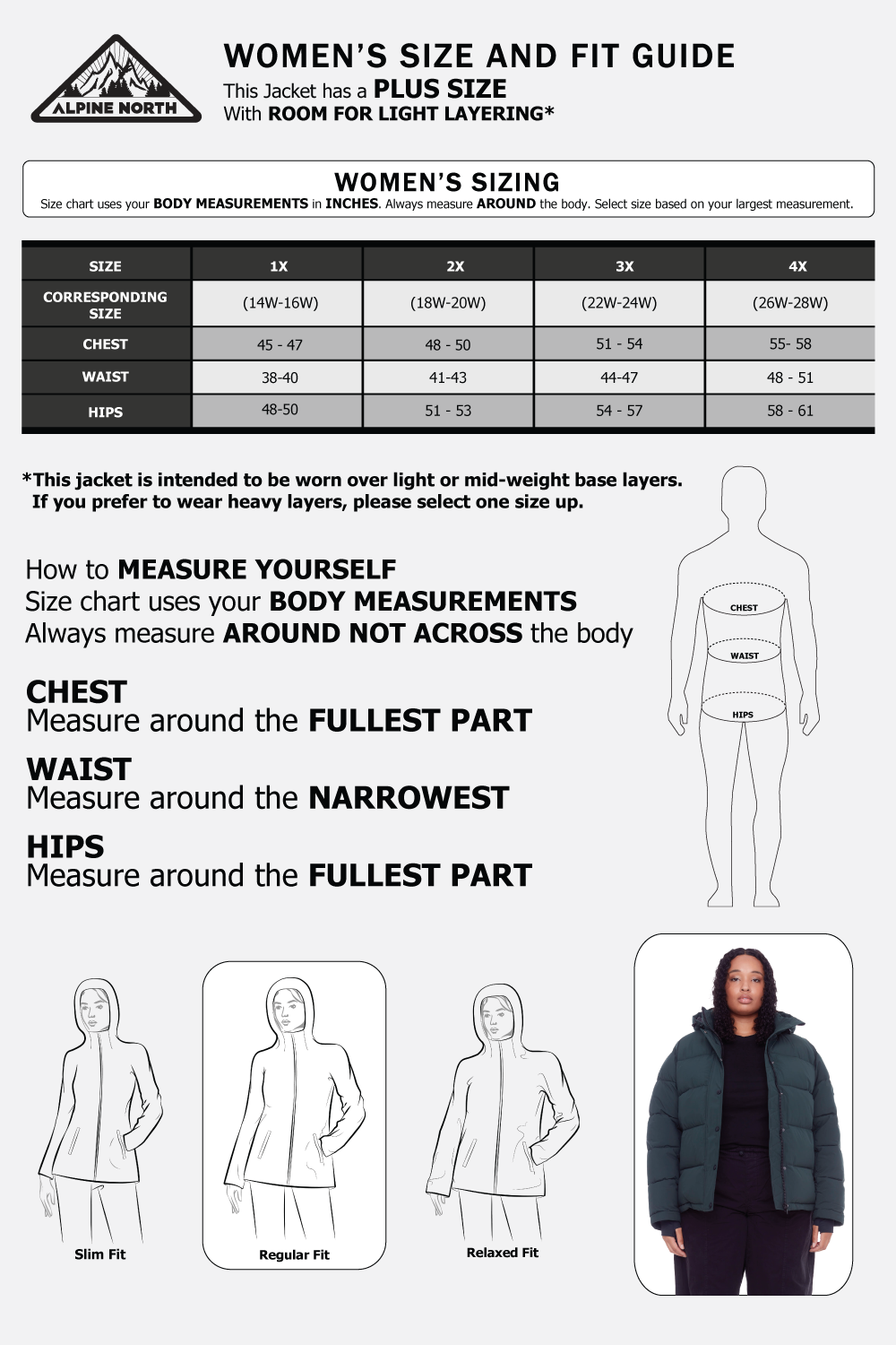 FORILLON PLUS | WOMEN'S VEGAN DOWN (RECYCLED) SHORT PUFFER JACKET, DEEP GREEN (PLUS SIZE)