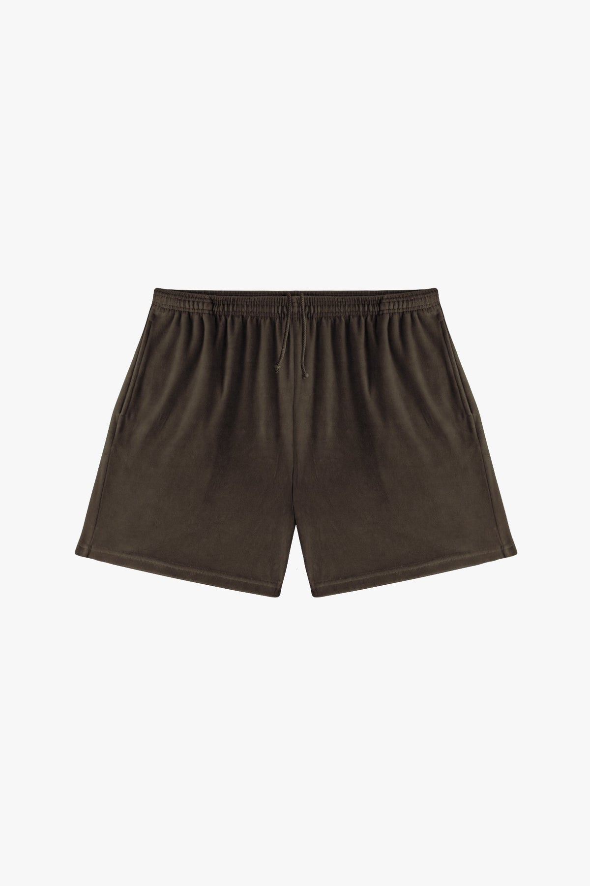 VLR442GD - Garment Dye Velour Mid-Length Wide Short