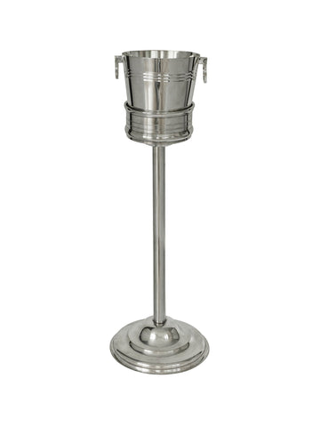 Vintage 1900 Silver Plate Banded Champagne Stand
