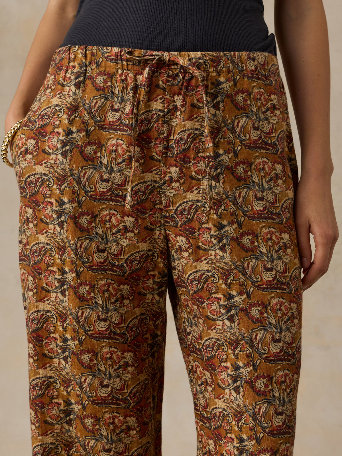 Laidback Linen Pant - Victorian Garden