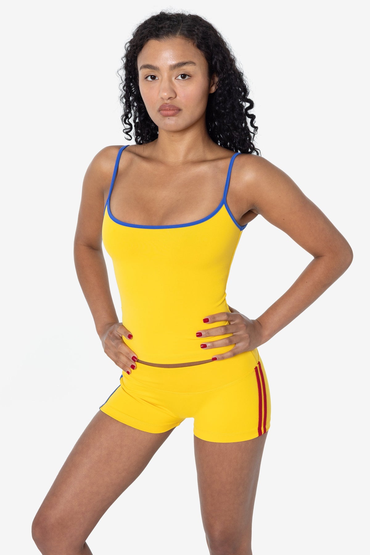 RAW311-WC - Contrast Performance Spaghetti Tank