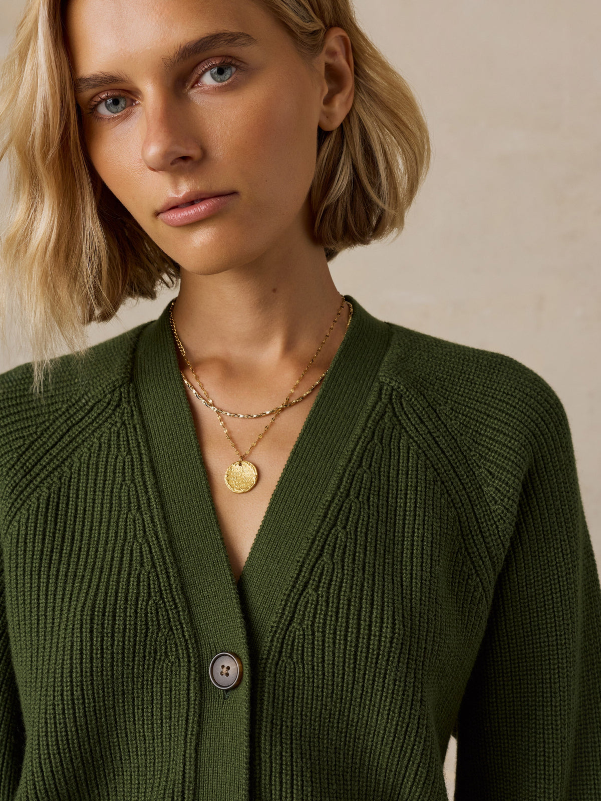 Northshore Cardigan - Deep Green