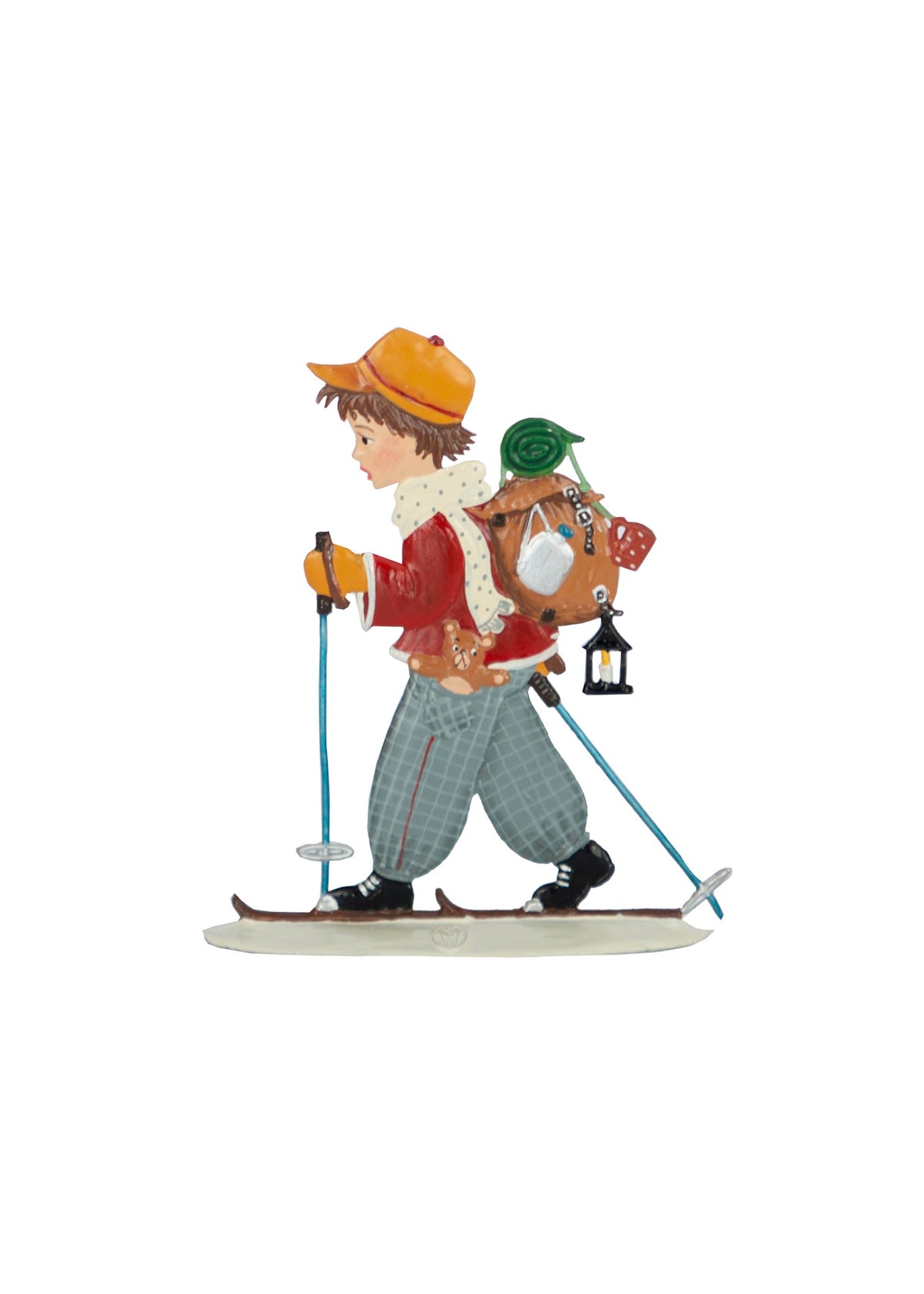Wilhelm Schweizer Pewter Boy Skier