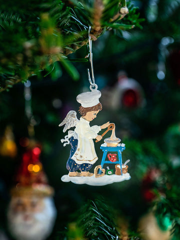 Wilhelm Schweizer Pewter Baking Angel Ornament