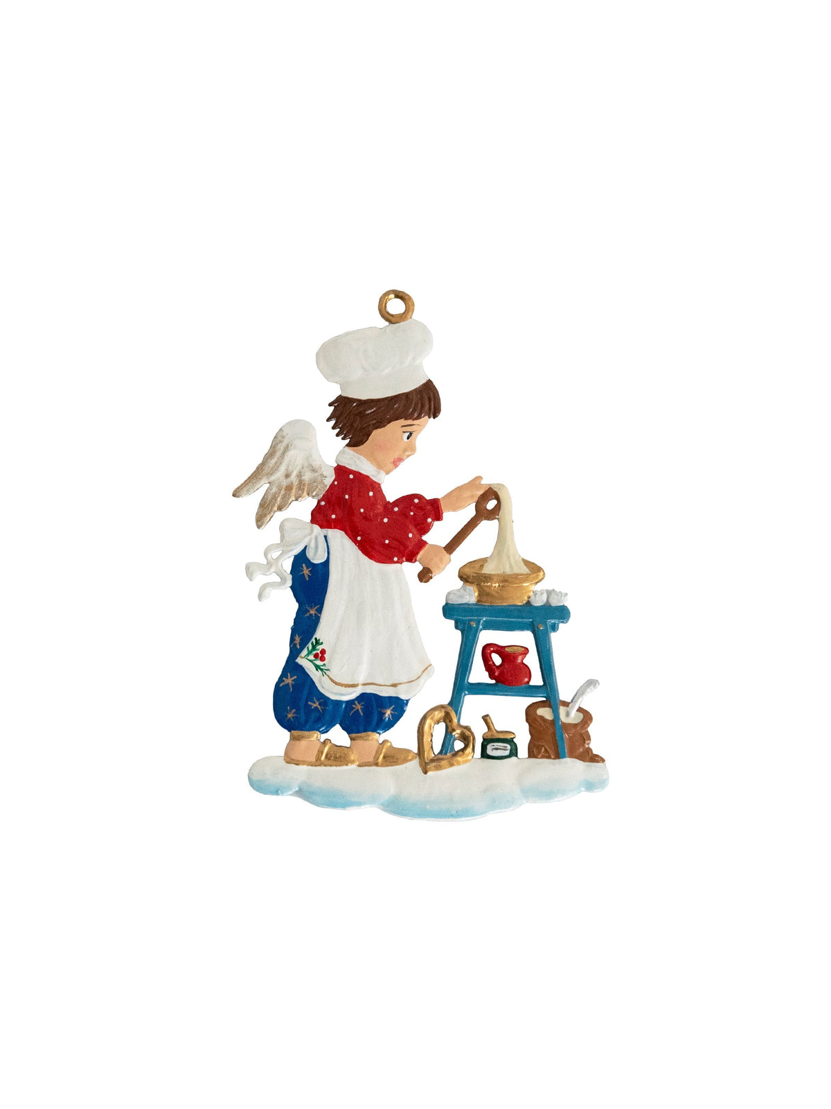 Wilhelm Schweizer Pewter Baking Angel Ornament